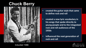 Chuck Berry: Rock and Roll Pioneer - Presentation Slide