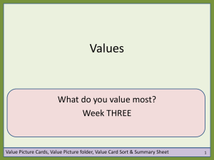 VESL 3 Values