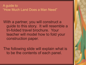 A guide to “How Much Land Does a Man Need”