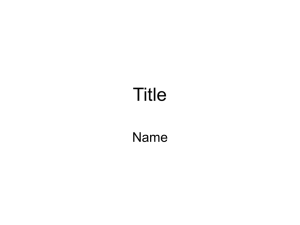 Research Question