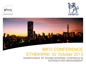 Significance of Sound Internal Controls In Expenditure Management
