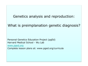 Genetics and Reproduction PowerPoint slides
