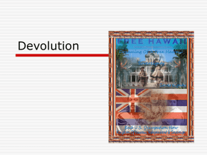 Devolution