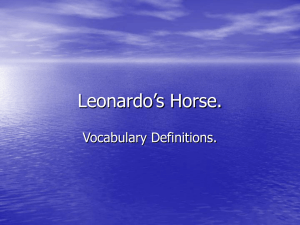 Leonardo`s Horse.
