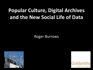 Transactional Data: Digitalisation, Visualisation and the `Descriptive