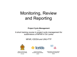 Evaluation, Audit & Review of projects