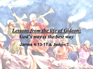 Gideon's Life: God's Plan vs. Man's Plan - Key Lessons