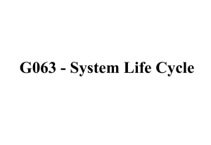 System life cycle