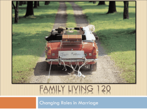 Changing Roles in Marriage