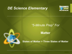 Three States of Matter