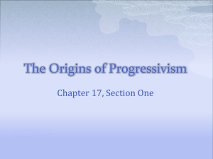 The Origins of Progressivism