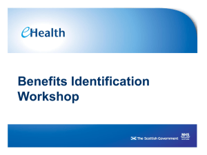 Benefits Identification Workshop: Healthcare Project Planning