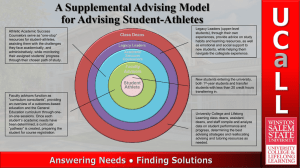 Athletic Advising Model Concept