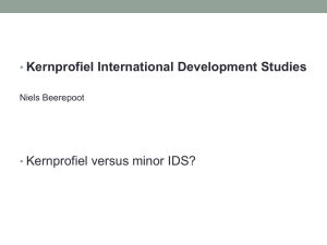 Kernprofiel International Development Studies