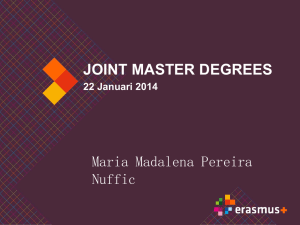 JOINT MASTER DEGREES