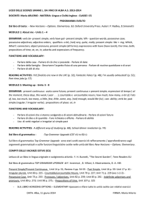 Programma di Inglese per le Scuole Superiori: Grammatica, Vocabolario, Lettura
