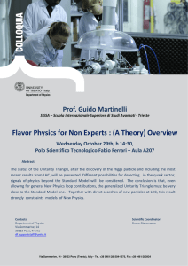 Flavor Physics for Non Experts : (A Theory) Overview