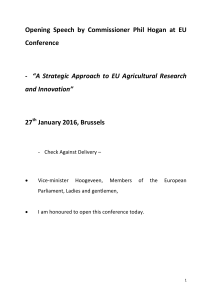 Opening Speech by Commissioner Phil Hogan at EU Conference