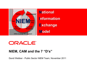 NIEM, CAM and the 7