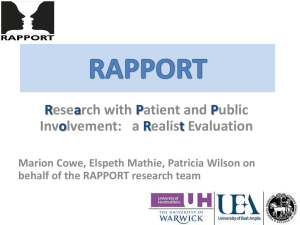 RAPPORT presentation