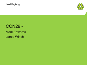 (CON29) forms part of the service.