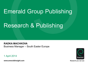 Radka Machková, Emerald