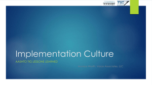 Implementation Culture