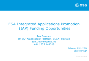 European Space Agency, Integrated Applications