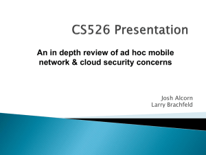 Ad Hoc Mobile n Cloud Security v2