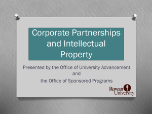 Corporate Partnerships and Intellectual Property