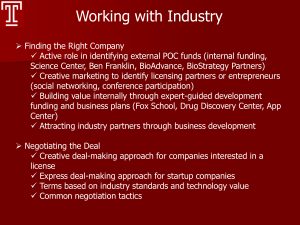 Funding Programs to Bridge the Innovation Gap