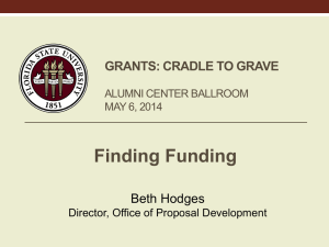 Finding Funding - Office of Research