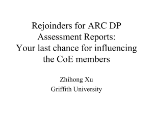ARC Grant Applications: What Wins