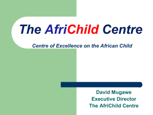 Why The AfriChild Centre?