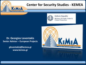 CENTER FOR SECURITY STUDIES