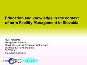 “Facility management“