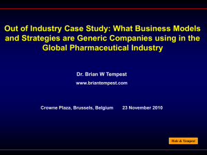 Out of Industry Case Study