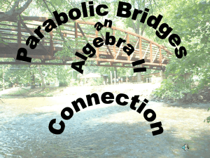 Teacher will introduce bridges using a short power point presentation.
