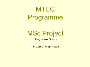 Project and Report