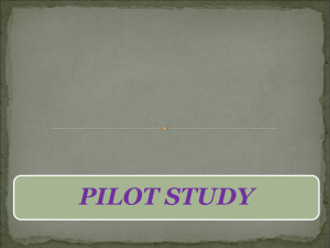 Pilot study