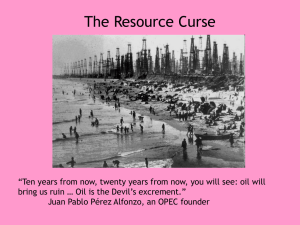The Resource Curse