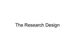 The Research Design