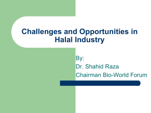 Halal Industry: Challenges & Opportunities in Pakistan