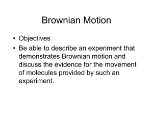 Brownian Motion Experiment: Molecular Movement Explained