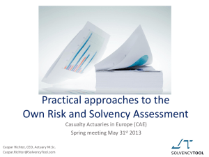 Presentation - Casualty Actuarial Society