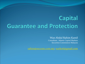 Capital Guarantee and Protection