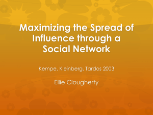 Maximizing the spread of influence through a social network