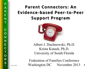 Parent Connectors - National Federation of Families for Children`s