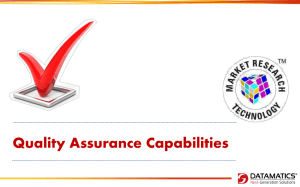 Quality Assurance Capabilities