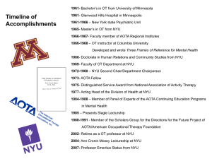 Timeline of Accomplishments